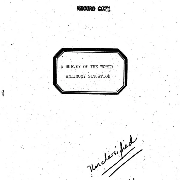 ebio survey of the world antimony situation cover